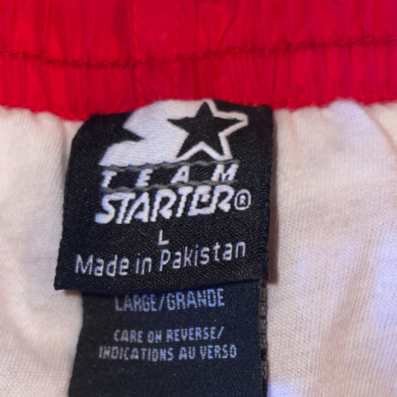 VIntage Ohio State Team Starter Red Track Pants L Y2k - Picture 6 of 7